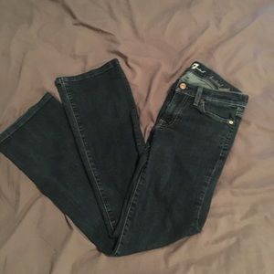 7 for all mankind bootcut denim blue jeans size 27